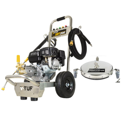 V-TUF XRT200 6.5HP Honda Petrol Cold Pressure Washer 190Bar (2755Psi) 12L/Min Surface Kit