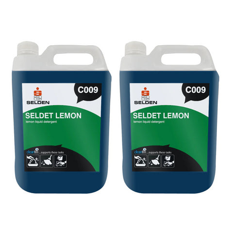 Redet Lemon / Seldet  Lemon Detergent C009 2 x 5 Litres Selden (2 Pack)