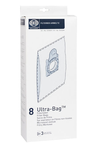 Sebo Airbelt 8300ER Ultra Bags Boxed (8 Pack)