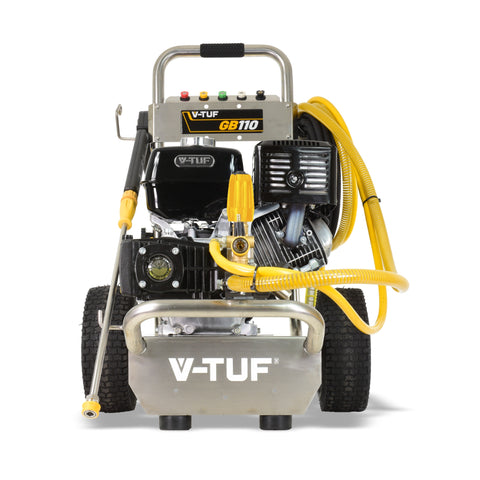 Front view of V-TUF GB110 13HP Honda Petrol Cold Pressure Washer 