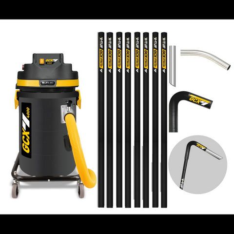 V-TUF GCX4000 Pro Gutter Vacuum Cleaner (40FT Carbon Fibre Poles) 37L 1750W