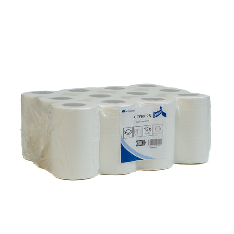 Mini White Centrefeed Rolls 2ply