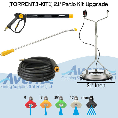 V-TUF TORRENT3-KIT1 15HP Petrol Cold Pressure Washer 275Bar (4000Psi) 15L/Min Patio Kit