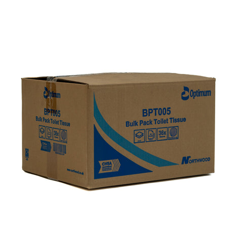 Bulk Pack Toilet Tissue 2ply Wholesale Half Pallet (36 Boxes)  - BPT002