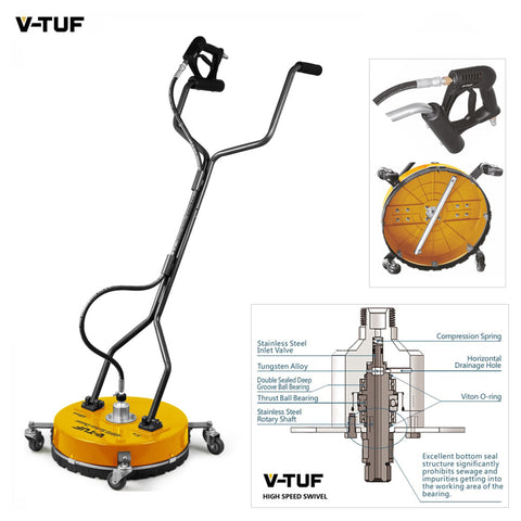 V-Tuf Cold Diesel Pressure Washer surface cleaner kit