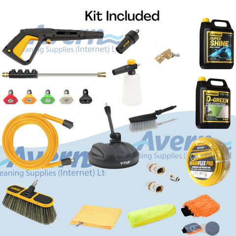 V-TUF V3 Pressure Washer Bundle 150Bar MASTER PRO Patio & Car Bundle