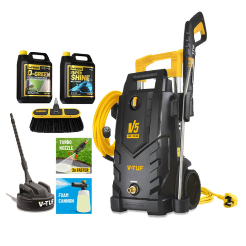 V-TUF V5 Pressure Washer Bundle 165Bar (2400PSI) Patio Bundle