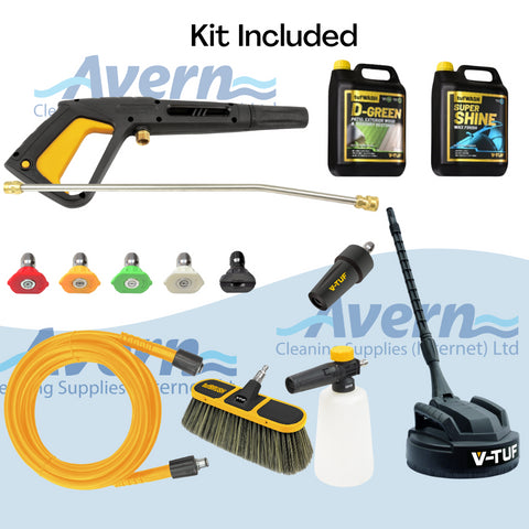 V-TUF V5 Pressure Washer Bundle 165Bar (2400PSI) Patio Bundle