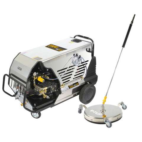 V-TUF RAPIDVSCDEM1520 11HP Diesel Fired Hot Pressure Washer 200Bar (3000psi) 15L/Min Surface Kit