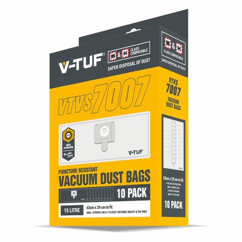 V-TUF Vac Dust Bags Pack Of 10 - VTVS7007