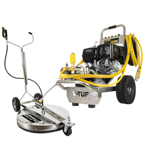 V-TUF GB110-KIT2 13HP Honda GX390QX Petrol Cold Pressure Washer and surface cleaner