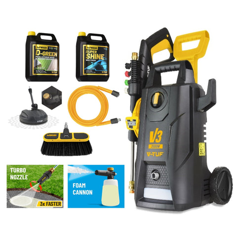 V-TUF V3 Pressure Washer Bundle 150Bar Patio & Car Bundle