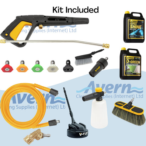 V-TUF V5 Pressure Washer Bundle 165Bar (2400PSI) Patio & Car Bundle