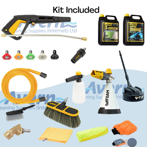 V-TUF V5 Pressure Washer Bundle 165Bar (2400PSI) MASTER Pro Patio Car Bundle